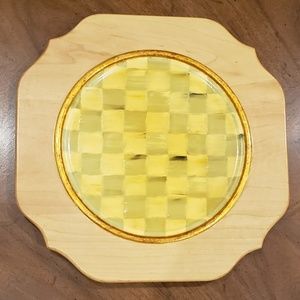 Mackenzie Childs Retired Wooden Charger